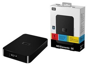 DISCO EXTERNO PORTABLE WESTERN DIGITAL USB 1 TB 2.0 ELEMENTS